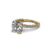 Diamond Twisted Band Halo Engagement Ring - Avianna No. 1 image 9