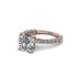 Diamond Twisted Band Halo Engagement Ring - Avianna No. 2 image 9