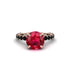 Ruby Twisted Band Halo Engagement Ring - Avianna No. 41 image 2