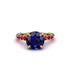Sapphire Twisted Band Halo Engagement Ring - Avianna No. 58 image 2