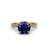 Sapphire Twisted Band Halo Engagement Ring - Avianna No. 13 image 2