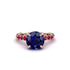 Sapphire Twisted Band Halo Engagement Ring - Avianna No. 59 image 2
