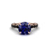Sapphire Twisted Band Halo Engagement Ring - Avianna No. 44 image 2