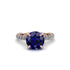 Sapphire Twisted Band Halo Engagement Ring - Avianna No. 14 image 2