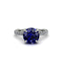 Sapphire Twisted Band Halo Engagement Ring - Avianna No. 15 image 2