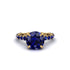 Sapphire Twisted Band Halo Engagement Ring - Avianna No. 73 image 2