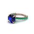 Sapphire Twisted Band Halo Engagement Ring - Avianna No. 29 image 3