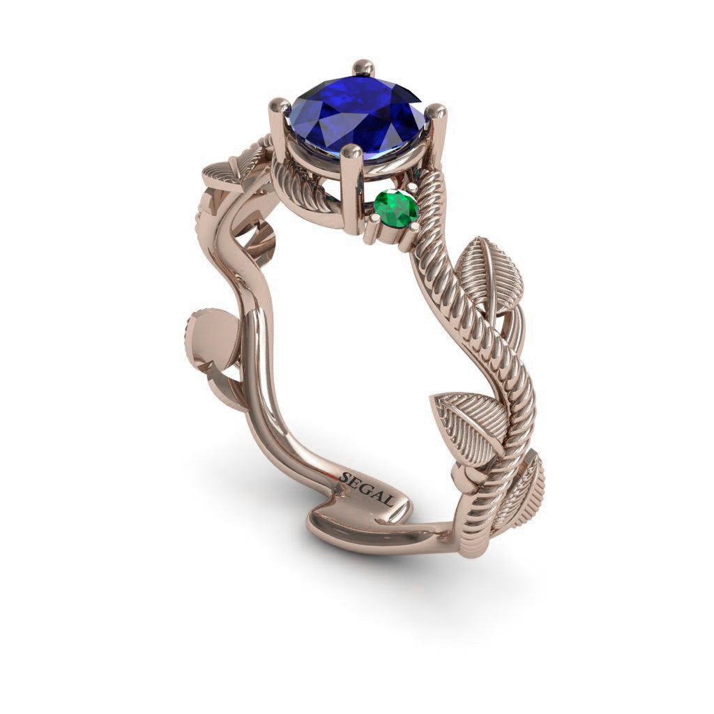The Leaves Festival Blue Sapphire Ring- Allison no. 47