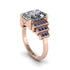 Unique Geometric Radiant Diamond Engagement Ring - Wilma No. 62 image 1