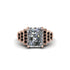 Unique Geometric Radiant Diamond Engagement Ring - Wilma No. 32 image 2