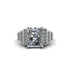 Unique Geometric Radiant Diamond Engagement Ring - Wilma No. 3 image 2