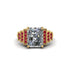 Unique Geometric Radiant Diamond Engagement Ring - Wilma No. 46 image 2