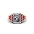 Unique Geometric Radiant Diamond Engagement Ring - Wilma No. 47 image 2