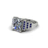 Unique Geometric Radiant Diamond Engagement Ring - Wilma No. 63 image 3