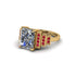 Unique Geometric Radiant Diamond Engagement Ring - Wilma No. 46 image 3