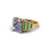 Unique Geometric Radiant Diamond Engagement Ring - Wilma No. 16 image 3