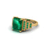 Unique Geometric Radiant Emerald Engagement Ring - Wilma No. 19 image 3