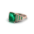 Unique Geometric Radiant Emerald Engagement Ring - Wilma No. 20 image 3