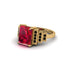 Unique Geometric Radiant Ruby Engagement Ring - Wilma No. 40 image 3