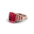 Unique Geometric Radiant Ruby Engagement Ring - Wilma No. 56 image 3