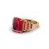 Unique Geometric Radiant Ruby Engagement Ring - Wilma No. 55 image 3