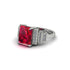 Unique Geometric Radiant Ruby Engagement Ring - Wilma No. 12 image 3