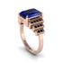 Unique Geometric Radiant Sapphire Engagement Ring - Wilma No. 44 image 1