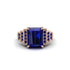 Unique Geometric Radiant Sapphire Engagement Ring - Wilma No. 74 image 2
