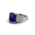 Unique Geometric Radiant Sapphire Engagement Ring - Wilma No. 15 image 3