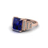 Unique Geometric Radiant Sapphire Engagement Ring - Wilma No. 14 image 3