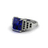 Unique Geometric Radiant Sapphire Engagement Ring - Wilma No. 45 image 3