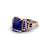 Unique Geometric Radiant Sapphire Engagement Ring - Wilma No. 74 image 3