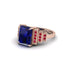 Unique Geometric Radiant Sapphire Engagement Ring - Wilma No. 59 image 3