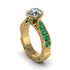 Diamond Victorian Scroll Engagement Ring - Kehlani No. 16 image 1