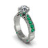 Diamond Victorian Scroll Engagement Ring - Kehlani No. 18 image 1