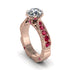 Diamond Victorian Scroll Engagement Ring - Kehlani No. 47 image 1