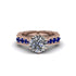 Diamond Victorian Scroll Engagement Ring - Kehlani No. 62 image 2