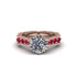 Diamond Victorian Scroll Engagement Ring - Kehlani No. 47 image 3