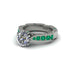 Diamond Victorian Scroll Engagement Ring - Kehlani No. 18 image 3
