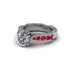 Diamond Victorian Scroll Engagement Ring - Kehlani No. 48 image 3