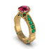 Ruby Victorian Scroll Engagement Ring - Kehlani No. 25 image 1