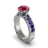 Ruby Victorian Scroll Engagement Ring - Kehlani No. 72 image 1