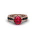 Ruby Victorian Scroll Engagement Ring - Kehlani No. 41 image 2
