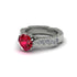 Ruby Victorian Scroll Engagement Ring - Kehlani No. 12 image 3
