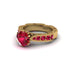 Ruby Victorian Scroll Engagement Ring - Kehlani No. 55 image 3