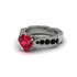 Ruby Victorian Scroll Engagement Ring - Kehlani No. 42 image 3