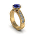 Sapphire Victorian Scroll Engagement Ring - Kehlani No. 13 image 1
