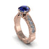 Sapphire Victorian Scroll Engagement Ring - Kehlani No. 14 image 1
