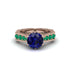 Sapphire Victorian Scroll Engagement Ring - Kehlani No. 29 image 2