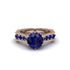 Sapphire Victorian Scroll Engagement Ring - Kehlani No. 74 image 2